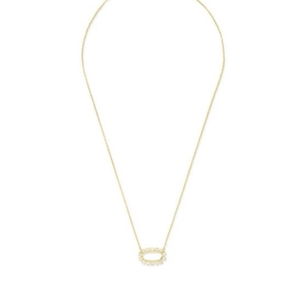 - Kendra Scott Elisa Open Frame Crystal Pendant Necklace - Picture 3 of 10